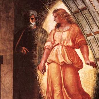 Peter was rescued from jail by an angel, in a similar way Christ will rapture us.