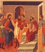 King Herod questioning Jesus