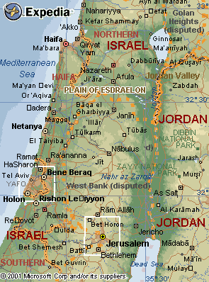 Map of Israel