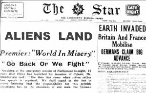News of a great alien invasion will unite earth's armies against a common enemy